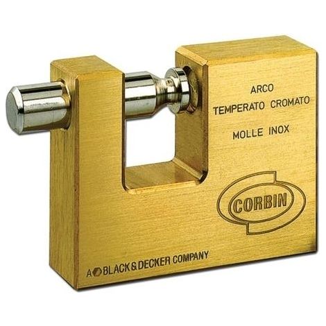 LUCCHETTO SERRANDA OTTONE PL311 CORBIN 70MM (1/2)