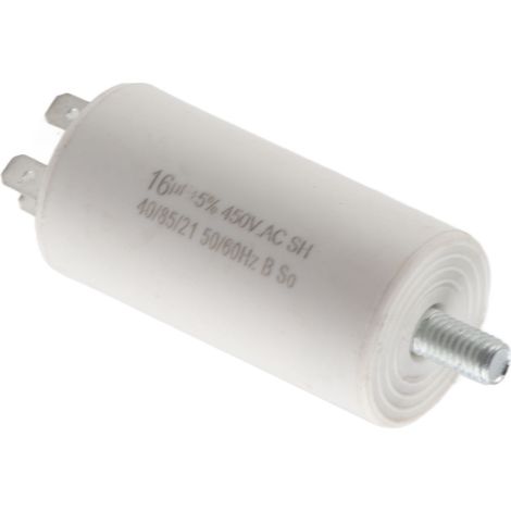 Condensateur de démarrage CBB60 cylindre double insertion moteur 450V 16uf pour lave-linge électroménager (1/5)
