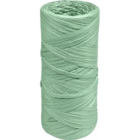 RAFIA SINTETICA A GOMITOLO gr. 100 circa - verde- 5 kg  - LIF
