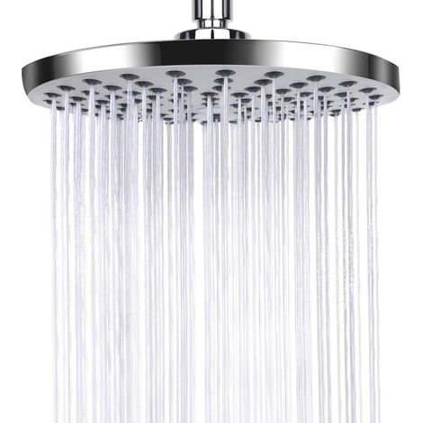 Cabezal de ducha antical, de acero inoxidable, fijo, ahorrador de agua, color plata, 2020 cm. (1/3)