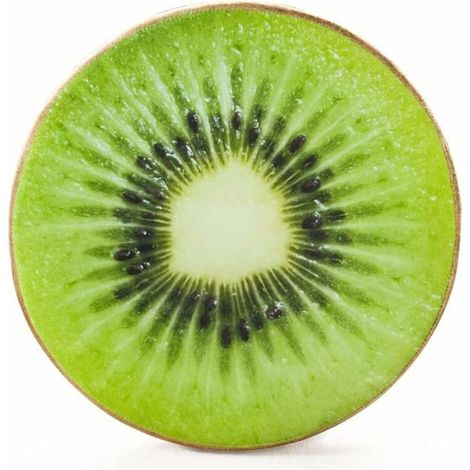 Galette de Chaise Ronde Coussin décoratif Tranche/rondelle de Fruit Décor de Chaise Pouf Décoration Triomphe- 40 cm (Kiwi) (1/5)