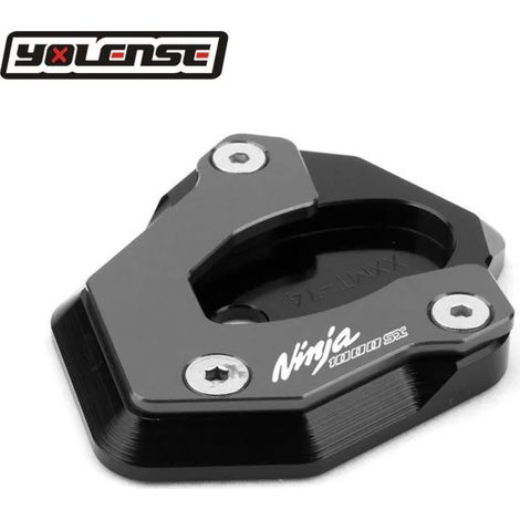 (Gris - NINJA1000SX) Compatible avec les motos KAWASAKI NINJA1000SX et Z1000SX. Béquille latérale CNC, extension et support pour une meilleure stabilité. (1/4)