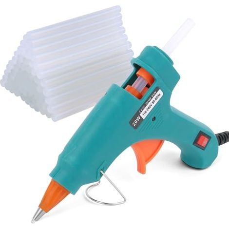 Pistolet à Colle Chaude, 60pcs 7mm100mm Bâtons de Colle & Sûr Pistolet à Colle 20W, Pistolet A Colle Chaude pour Réparation, Artisanat, DIY, Maison, Bricolage (1/5)