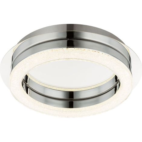 Plafoniera a led plafoniera acrilica cromata decorazione in cristallo 28 cm soggiorno camera da letto
