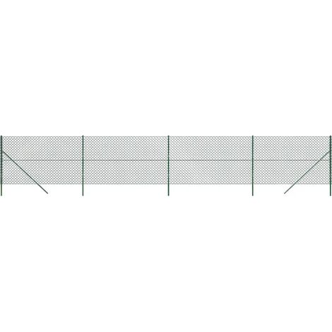 Maison Exclusive - Maschendrahtzaun Grün 1,4x10 m