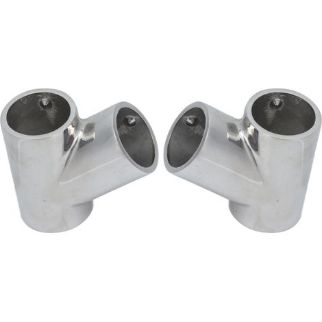 Lot de 2 poignées latérales bateau 60° inox 316 marine gauche droite Ø22mm(7/8in) (1/5)