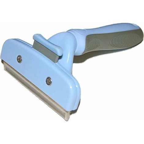 Brosse pour chiens et chats, brosse et peigne de toilettage professionnels, adaptés aux chiens et chats à poils courts, longs, mi-longs et longs, bleu ciel (1/5)