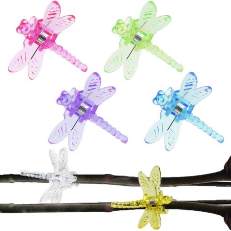 Support Pour Plantes Grimpantes 30 Pcs Libellule Orchidée Clips Plante Clips Pour Plante Vignes Jardin Fleur Soutien (1/5)