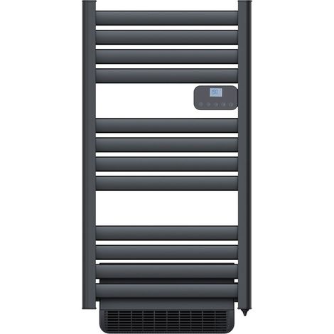 Dx 962206- Sèche -serviettes sec barres plates FAENA S 1500 W -Technologie sans fluide avec soufflerie- Noir-