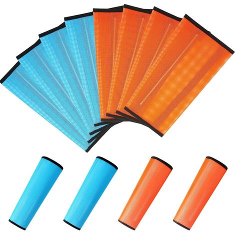 Ensemble de 8 guêtres anti-mouches en filet pour chevaux : guêtres amples, antidérapantes et respirantes, protectrices, réduisant le stress et la fatigue des jambes, pour une protection contre les piq (1/5)