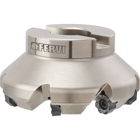 Fresa ad inserti negativi per spianatura 50 mm Fervi f407/050
