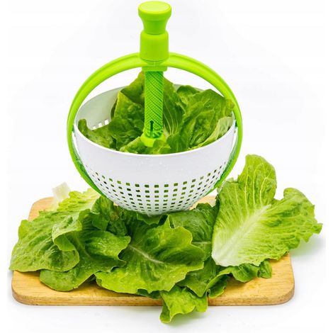Secador de ensaladas de frutas y verduras 4 en 1 con colador