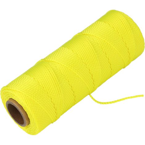 Cordeau de Maçon en Nylon Tressé Robuste 18 x 153 m  Résistant aux intempéries, à l'traction et à l'usure - Fil de Maçon pour Pavage Alignement (1/5)