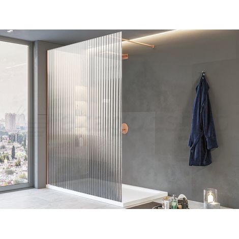 Exagonshop Parete doccia fissa 120 cm H 200 cristallo 8 mm