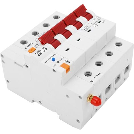 WLAN-Leistungsschalter 4-polig 63A AC400V Fehlerstromschutzschalter Fernbedienung DIN-Schienen-Automatikschalter (1/5)
