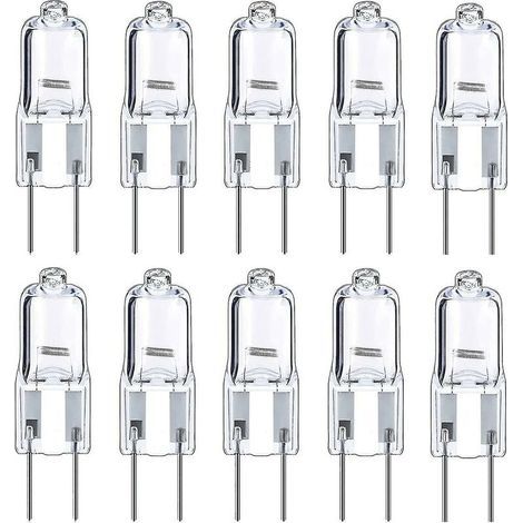 Ampoules Halogènes G4 Ampoule 12v 10w, Blanc Chaud, Paquet De 10 (1/4)