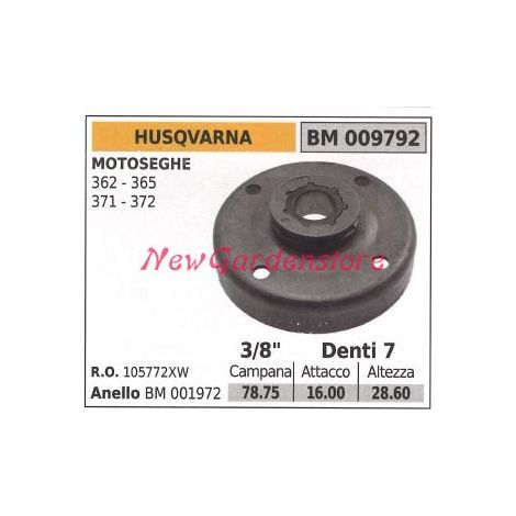 Pignone HUSQVARNA motore motosega 362 365 371 372 3/8' denti 7 009792