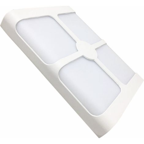 Applique Murale LED 18W IP44 4 Faisceaux Rectangulaire BLANC - SILUMEN (1/4)