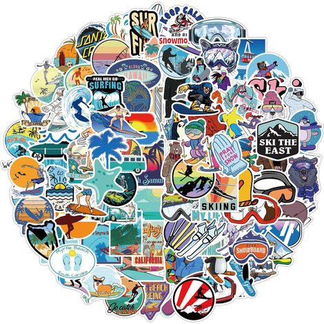 Pack 100 stickers vinyle graffiti autocollants pour ordinateur portable voiture skateboard moto vélo bagages pare-chocs décalcomanies bombes(28) (1/4)