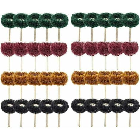 40Pcs 1"(25mm) Roue abrasive Roue de polissage pour Dremel Outil rotatif (1/5)