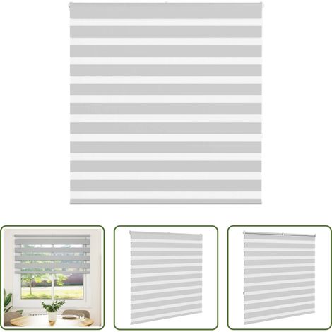 Doppelrollo -  Doppelrollo Hellgrau 140x150 cm Stoffbreite 135,9 cm Polyester (1/5)