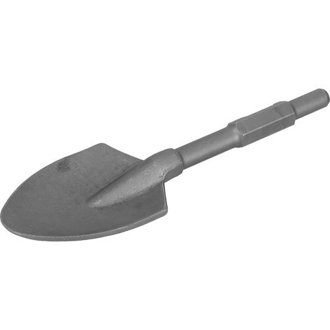 Pelle à creuser en acier Clay Spade 45CR avec tige de 1‑1/8 po, outil de creusement pour marteau de démolition (1/5)