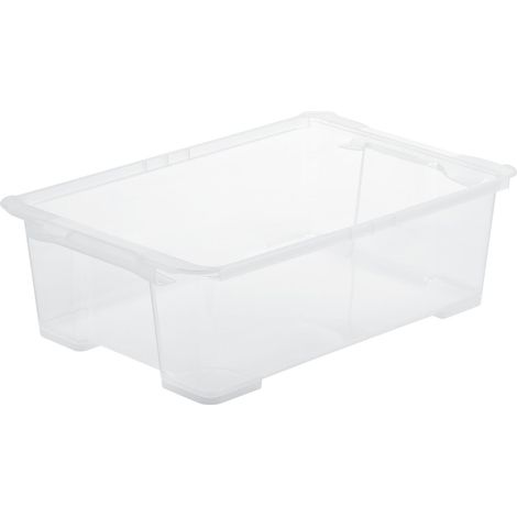 Rotho Aufbewahrungsbox EVO Easy 30 L transparent 58,3 x 39,2 x 18,3 cm Boxen, Körbchen & Kisten