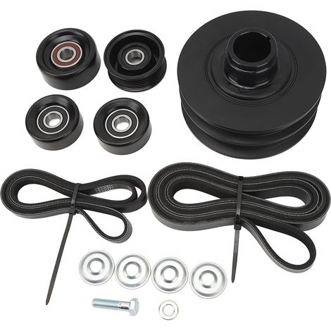 25 % Untersetzungs-Riemenscheibensatz + verstärkte Riemen für Commodore VT VX VY VZ V8 & HSV, Hochleistungsdämpfer (1/5)