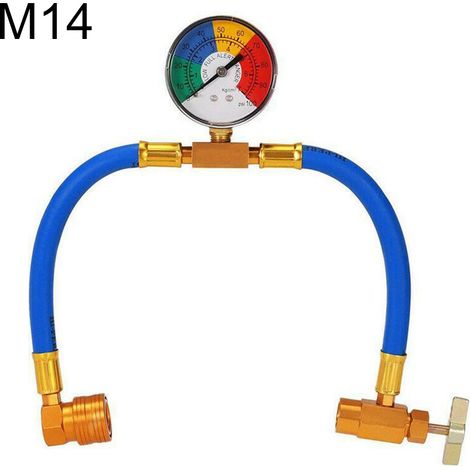 Tuyau de recharge de climatisation auto M14 fileté flexible de test de réfrigérant (1/5)