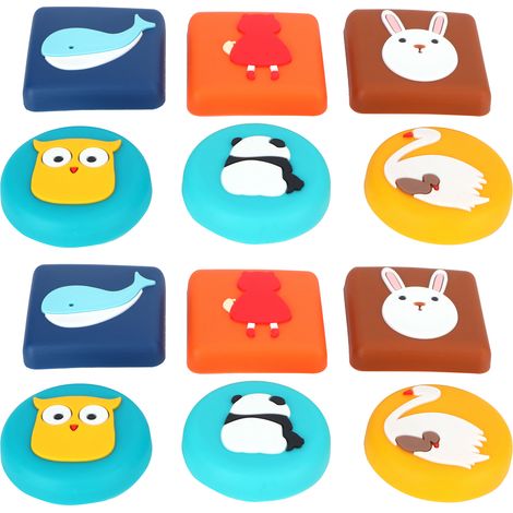 12 pièces Pare-chocs en Silicone pour Portes et Meubles, Anti-Choc Autocollant pour Poignées (1/5)