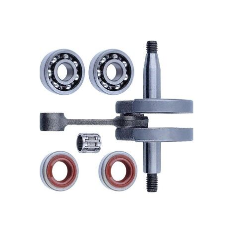 Kit vilebrequin compatible Stihl FS120 FS200 FS250 – Pour débroussailleuse – Avec roulements, joints SPI et aiguilles