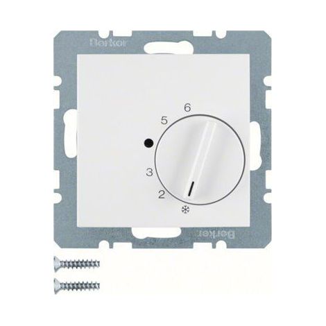 Termostato calefaccion y refrigeracion Berker by Hager 20261909 Blanco Mate