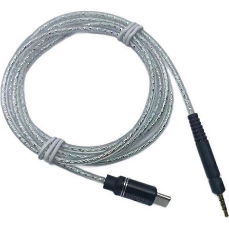 Versilbertes Verlängerungskabel USB-C-Kabel für HD599/HD569/M40X Headsets (1/4)
