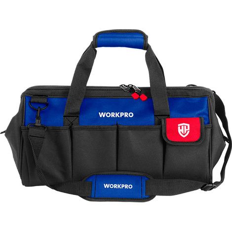 Bolsa de herramientas con cremallera y base impermeable, 42 x 24 x 25 cm