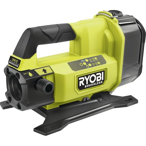 Ryobi – Pompe de transfert 18V – Débit max 30L/min – Hauteur de levage 5,2m – Protection marche à sec – Minuterie 5/10/15 minutes (1/5)