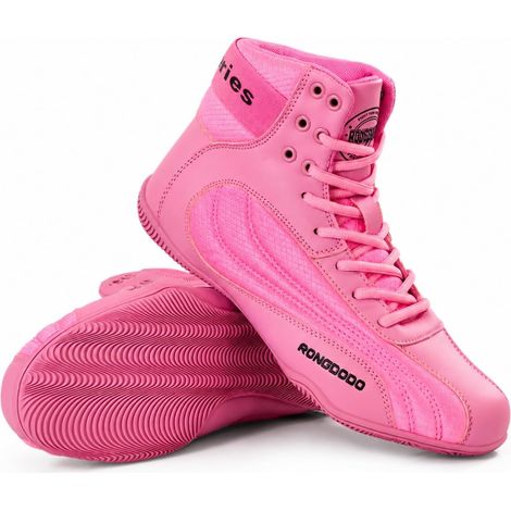 Men's and Women's Wrestling Shoes, Sizes 36-46 EU  Boxing Shoes with Non-Slip Rubber Soles, Lightweight and Breathable for Boxing, Kickboxing, and Wrestling (1/5)