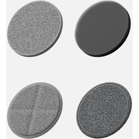 Lot de 4 tampons de rechange, compatibles avec la brosse rotative électrique sans fil Flexi (1/2)