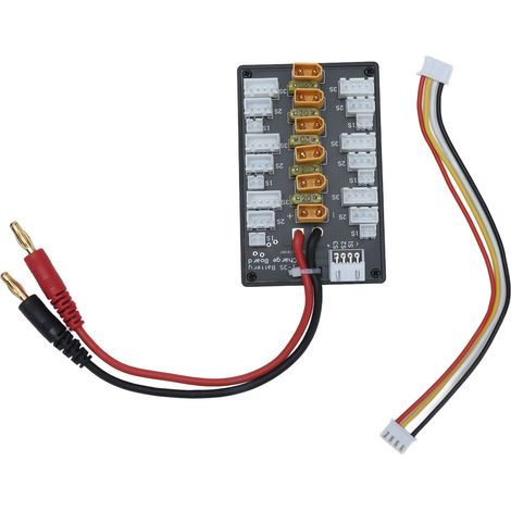 Parallele Ladeplatine mit XT30-Anschluss, kurzem 20A LiPo-Akkuladegerät und Verbindungskabel für ein Upgrade-Teil für funkgesteuerte Spielzeuge (1/5)