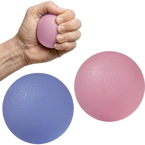 Balle Anti-stress Adulte, Lot de 2 Balles Gel Main (1/5)