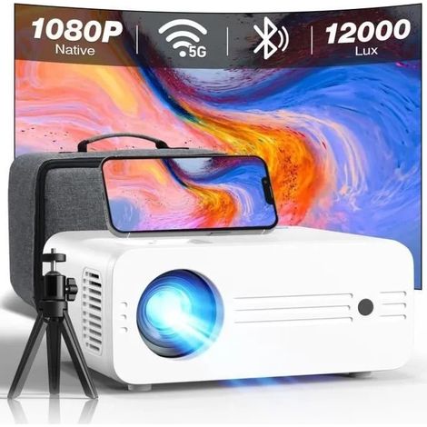 Vidéoprojecteur iZEEKER iPL310 Full HD 1080P Natif 4K Bluetooth WiFi 200 ANSI Lumens Trépied Inclus (1/4)