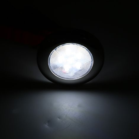6-flammige LED-Deckenleuchte für Yachten, 12 V DC, weißer Edelstahl, robuste Innenbeleuchtung (1/5)