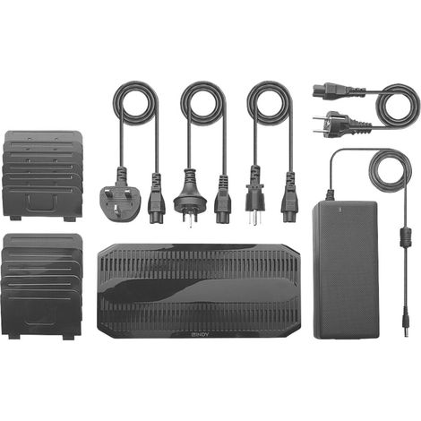Lindy 73435 Smartphone-Tablet-Ladegerät Schnellladefunktion Schwarz AC (1/4)