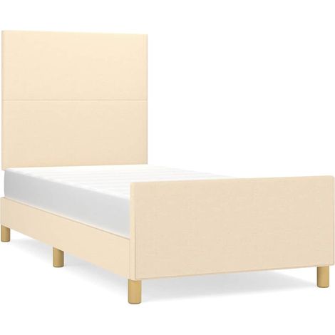 Maison Exclusive - Giroletto senza Materasso Crema 80x200 cm in Tessuto (1/5)