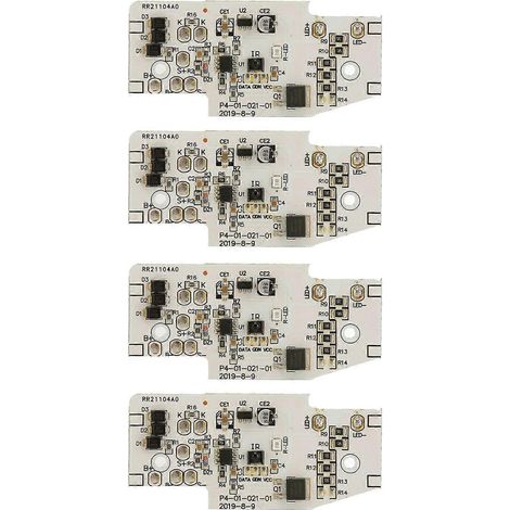 4 cartes de contrôle pour lampes solaires, modules de contrôle d'éclairage LED pour batteries 3,2 V, 3,7 V, 6,4 V, 7,4 V, 11,1 V et 12,8 V