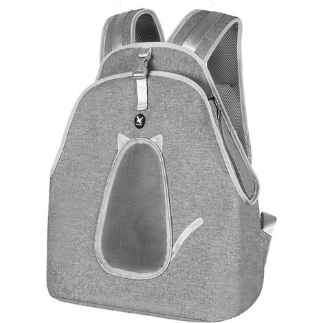 Sac à Dos pour Chien, avec Ceinture de Sécurité, Respirant Sac a Dos Transport Chien, Réfléchissant (1/5)