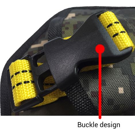 Ceinture porte-outils robuste en toile Oxford 900D, pochette perforatrice avec étui à forets, sacoche de taille suspendue pour rangement d'outils de perçage, lot de 2 (1/5)