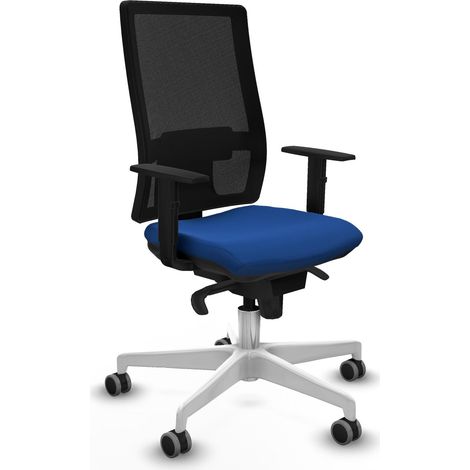 Sedia da ufficio piqueras y crespo Horna blu similpelle comoda