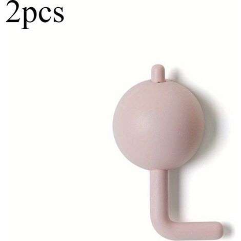 2 serrures de sécurité pour porte d'armoire, loquet de tiroir multifonction avec ressort de rappel, adapté pour animaux domestiques et rangement sécurisé, rose (1/5)