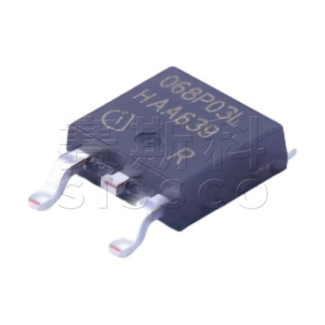 New and original electronic component IPD068P03L3G, screen printed 068P03L, TO-252 surface mount MOSFET, chip, electronic component, 5 pieces per pack.