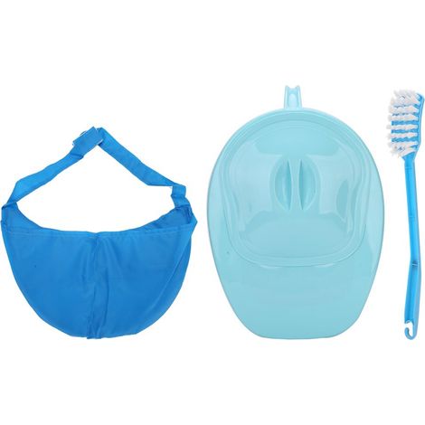 Bassine de lit professionnelle unisexe avec couvercle, contour lisse, pour patient incontinent alité (1/5)